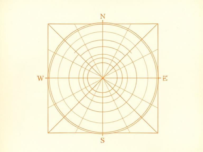 Geometric natal chart lines drawn on warm parchment